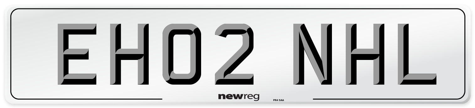 EH02 NHL Number Plate from New Reg